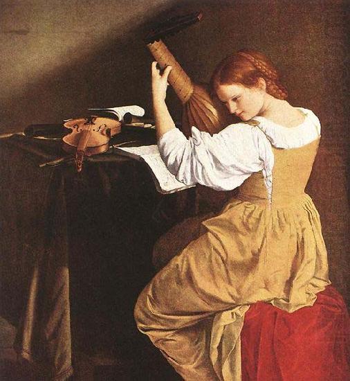 The Lute Player by Orazio Gentileschi., Orazio Gentileschi
